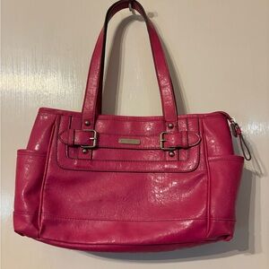Nine & Co Pink Leather Shoulder Bag